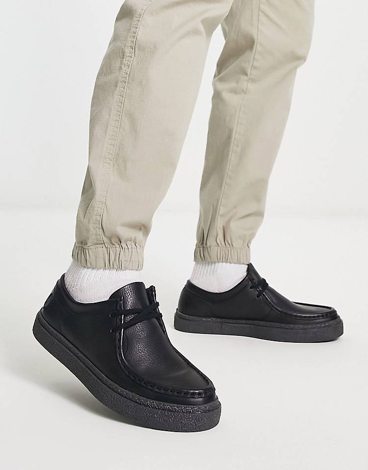 Fred Perry Dawson low suede shoes in black